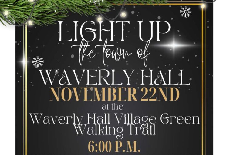 Join Waverly Hall for an enchanting evening as they light up the walking trail with beautiful holiday displays.